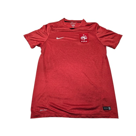 Nike Other - Nike Dri-Fit Soccer Jersey France French Football Federation Red Men's L